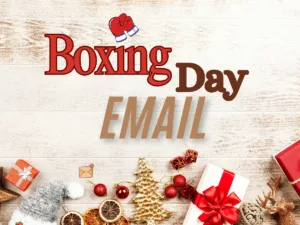 Boxing day email