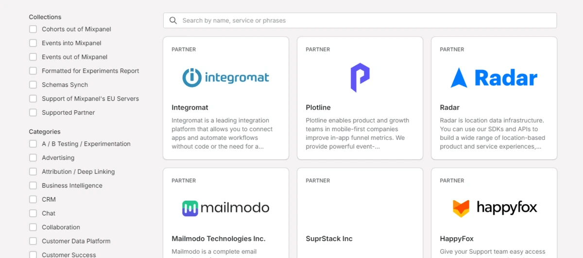 Mixpanel Seamless Integration
