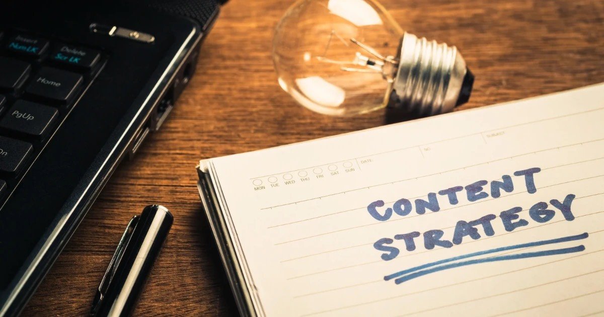 Picture that displays content strategy for small businesses.