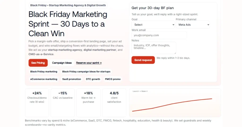 Black Friday Offers for Startups